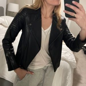 Top shop faux leather jacket size 4